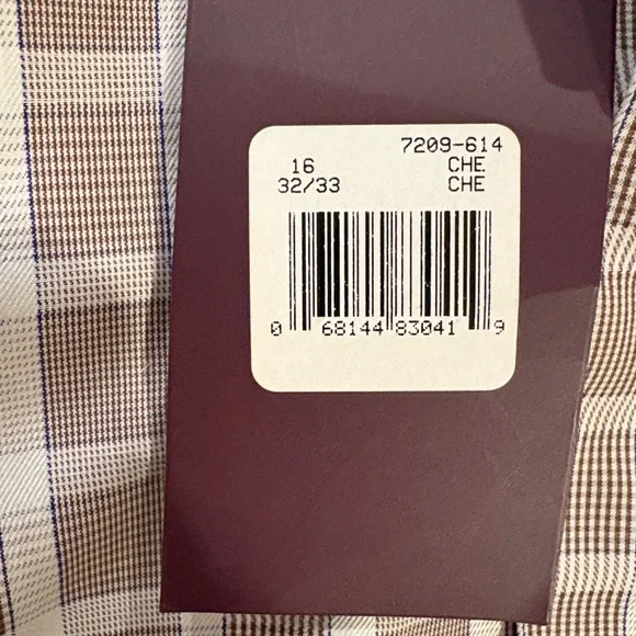 Classic Tan Plaid Button-Down Shirt - Picture 9 of 10